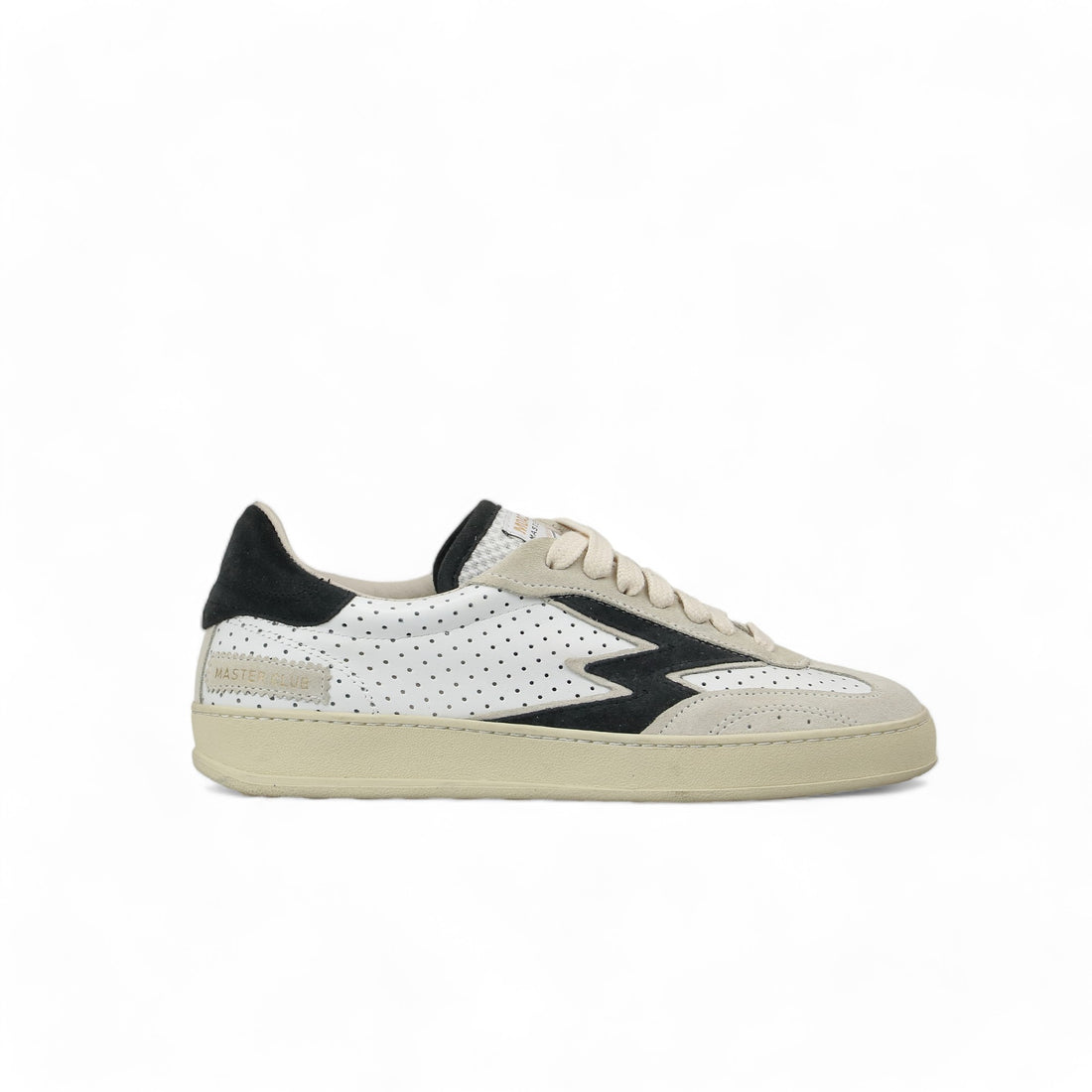 Sneaker Club Bianca Logo nero Uomo