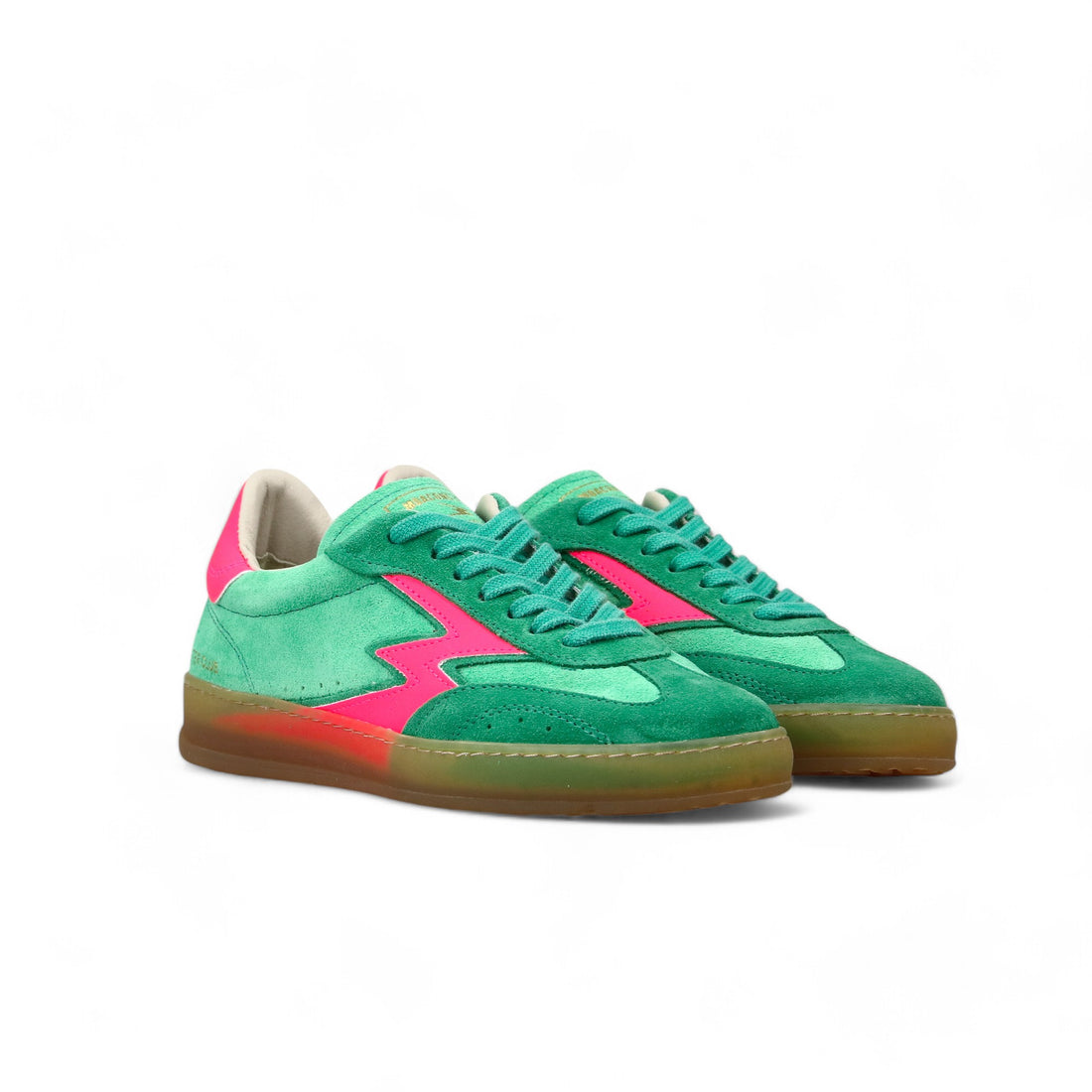 MATCHA GREEN AND FUCHSIA CLUB SNEAKERS