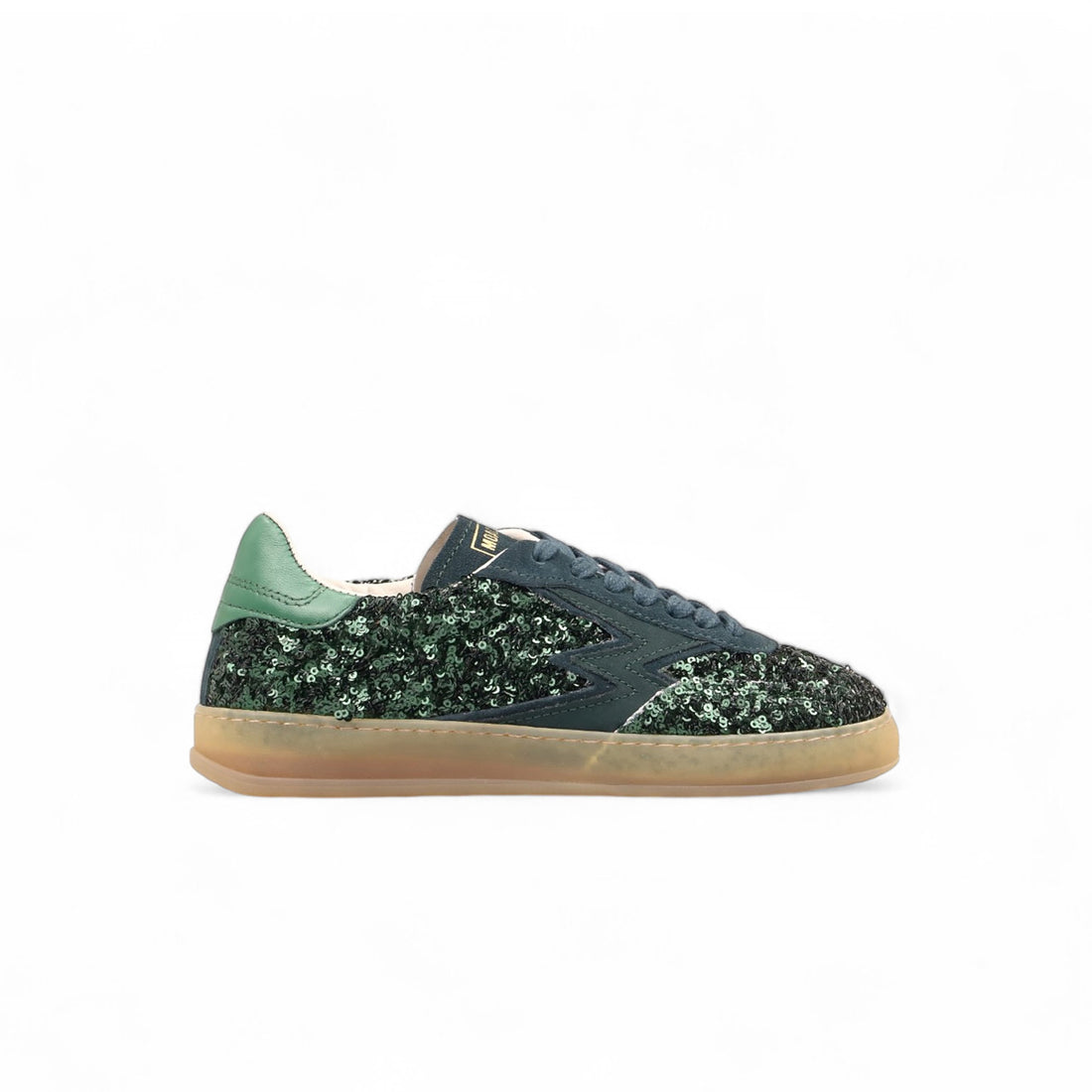 Green Sequin Club Sneakers