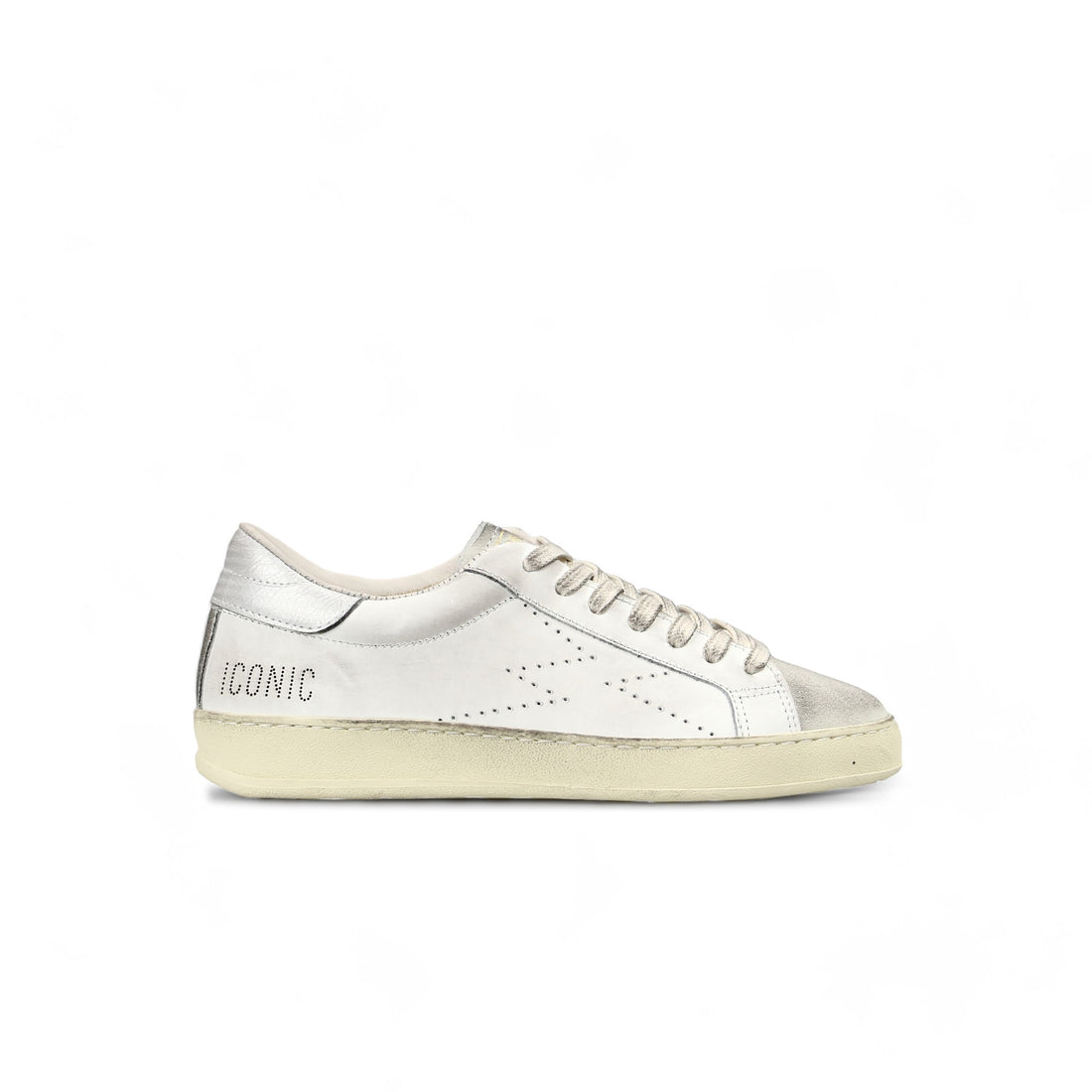 Sneaker Iconic Bianco Logo Perforato uomo
