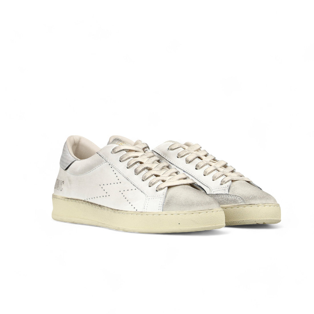 Sneaker Iconic Bianco Logo Perforato uomo