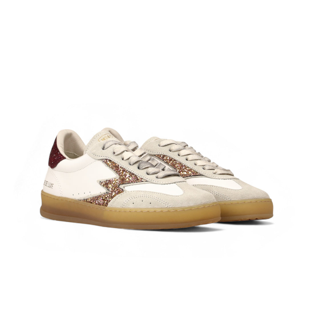 Sneaker Club De Luxe bianche e glitter