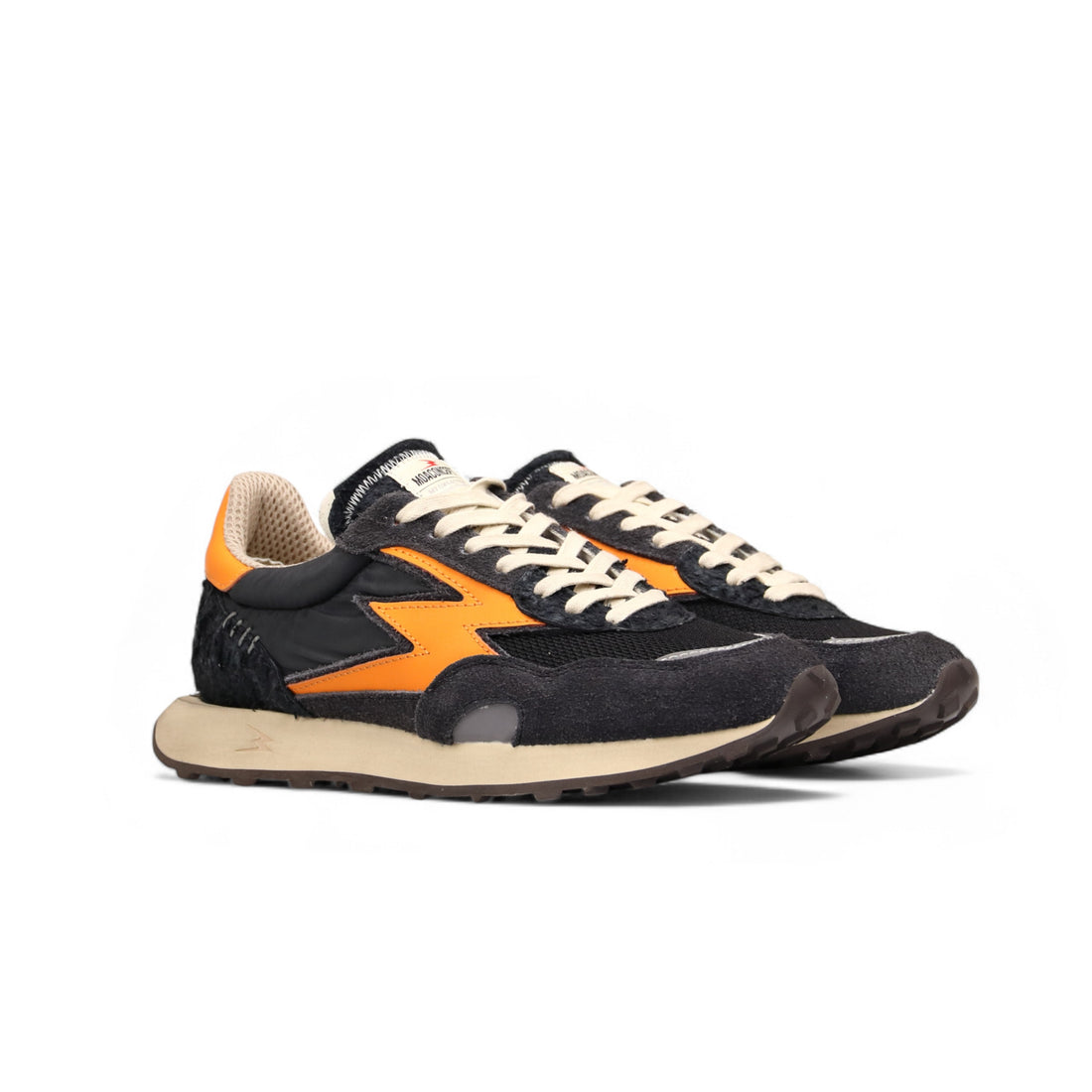 HYPE BLACK AND ORANGE SNEAKER