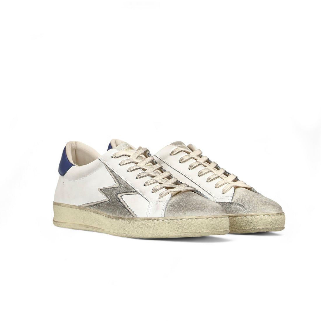 Men's Iconic White and Navy Blue Sneaker