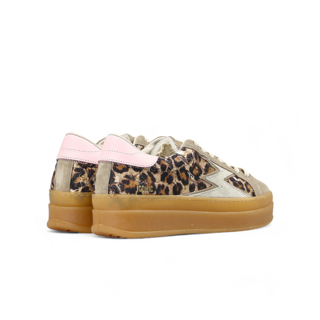 Sneaker Iconic Double Leopardo