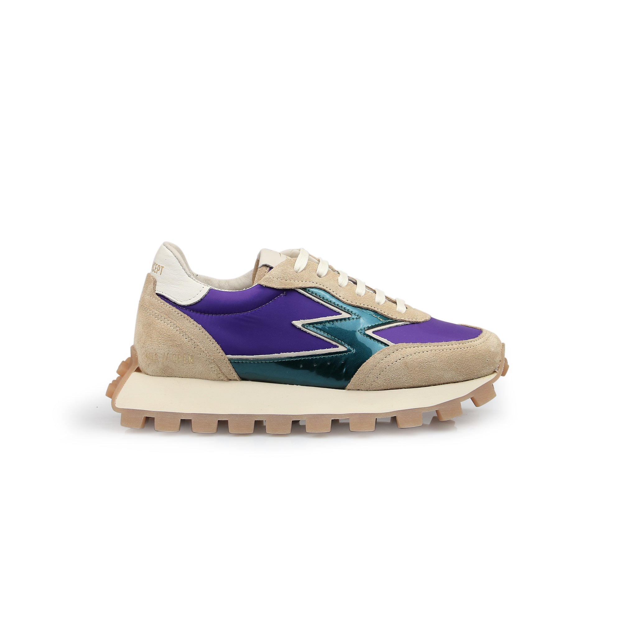 Purple Off White Runner Arrow Sneakers Open Green And Purple