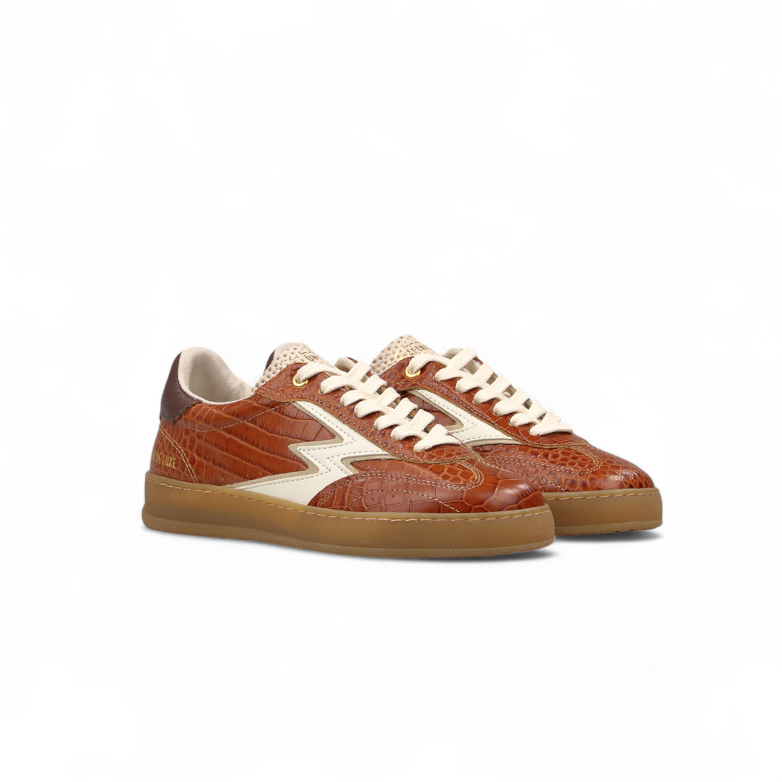 SNEAKER CLUB COCCODRILLO COGNAC