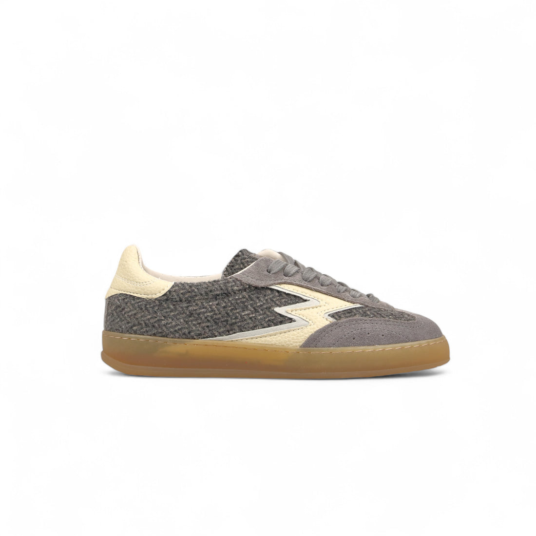 WOMEN'S GRAY CLUB TWEED SNEAKERS
