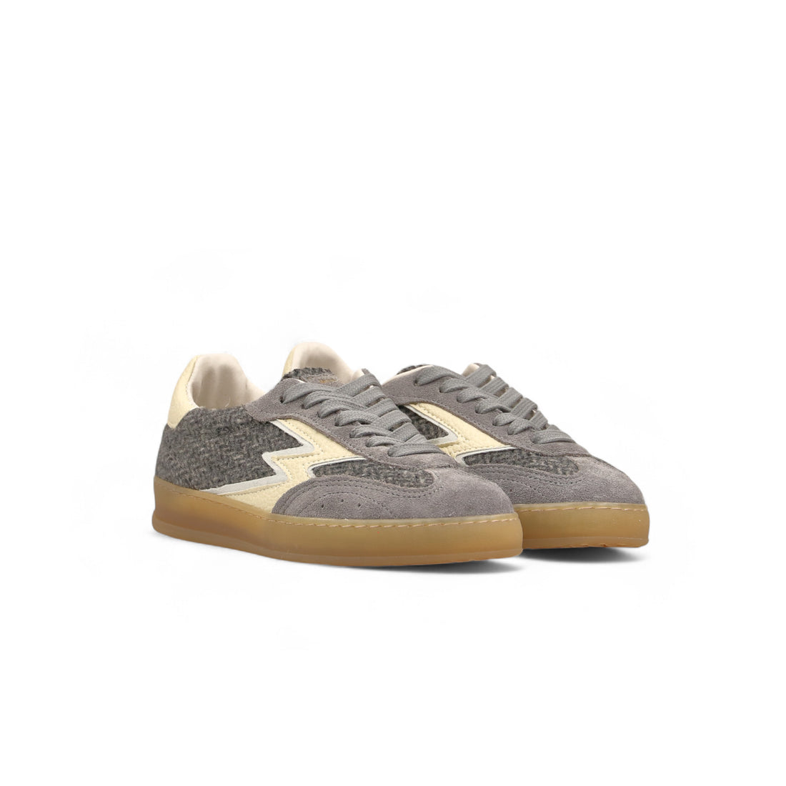 WOMEN'S GRAY CLUB TWEED SNEAKERS