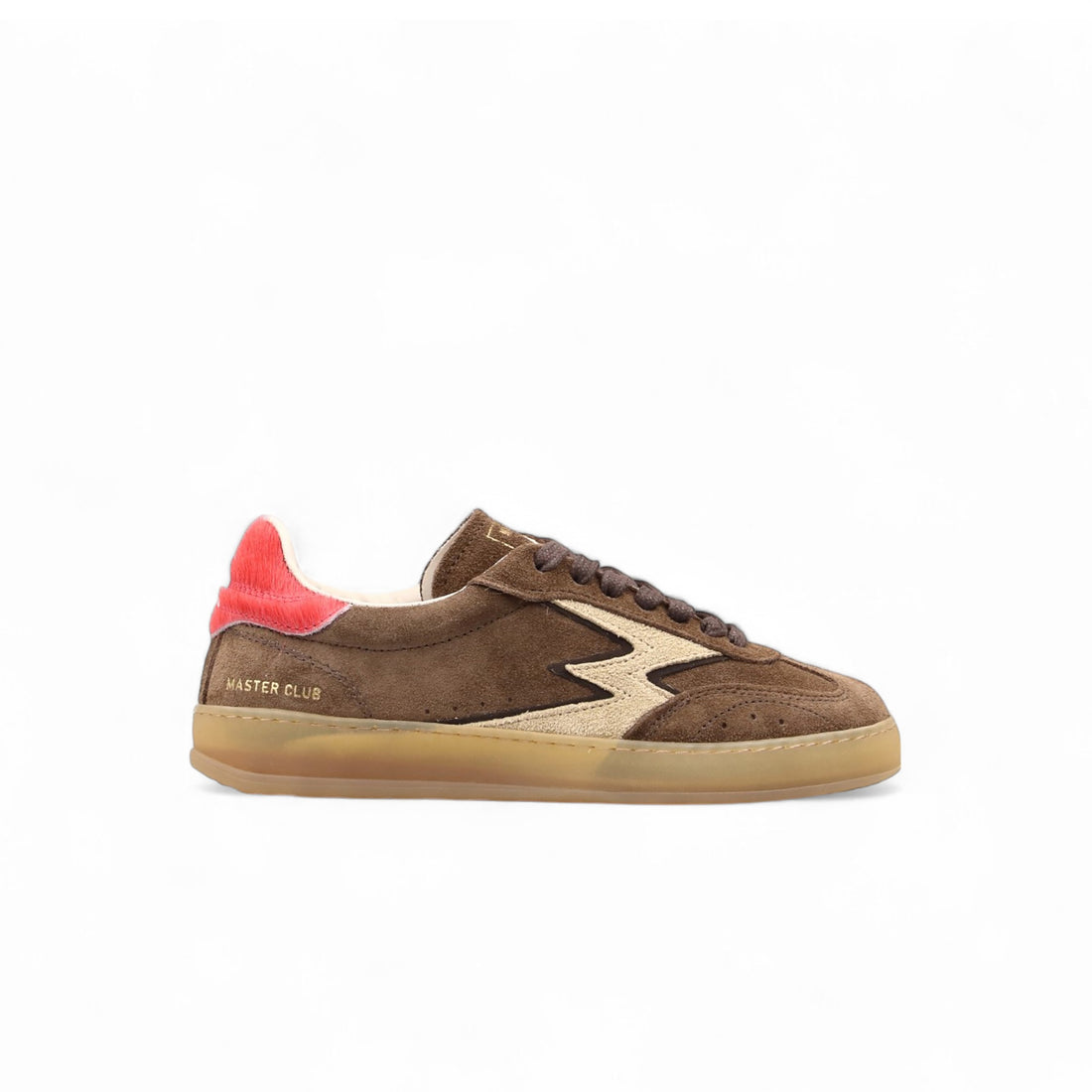 SNEAKERS CLUB SUEDE COCOA AND PONYSKIN