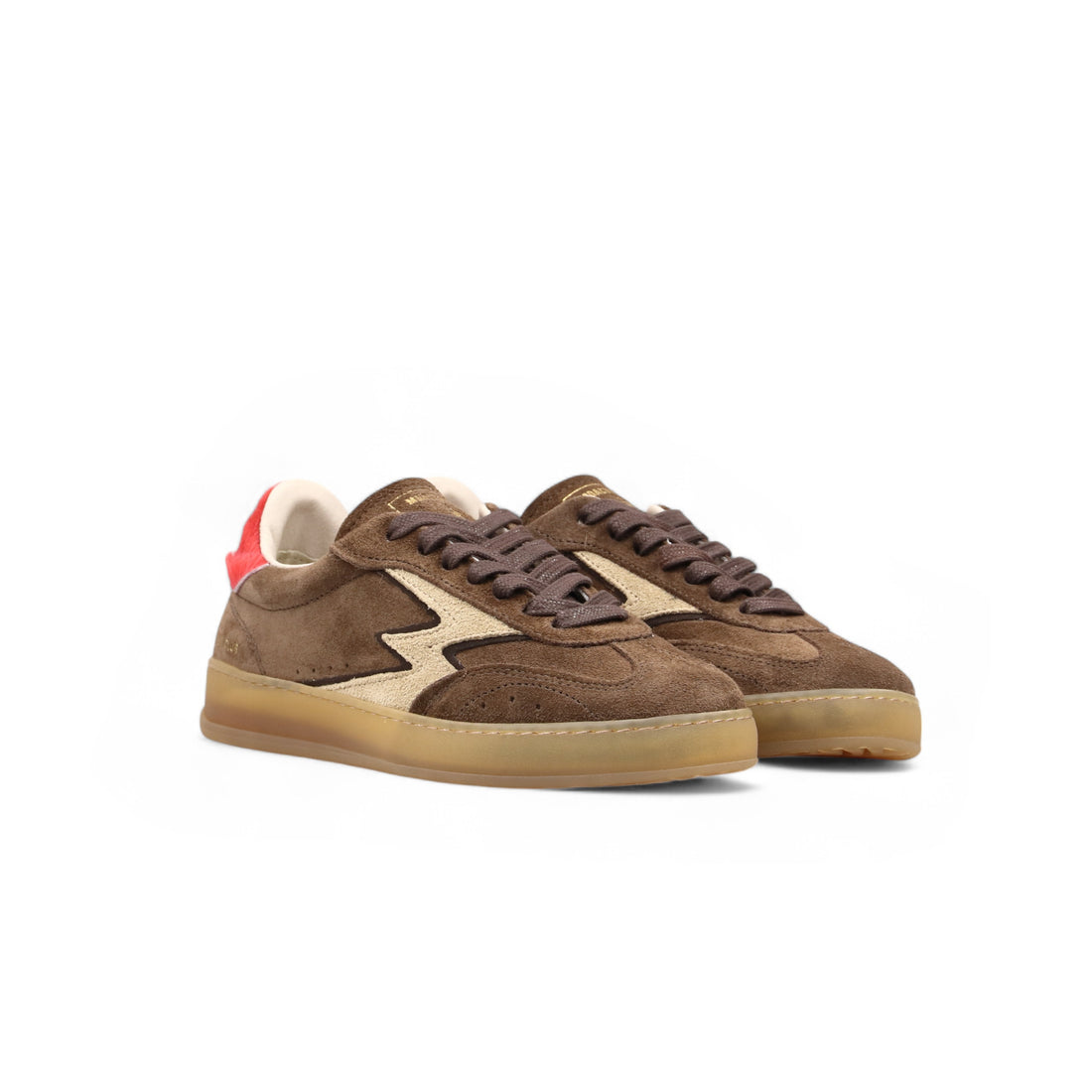 SNEAKERS CLUB SUEDE COCOA AND PONYSKIN