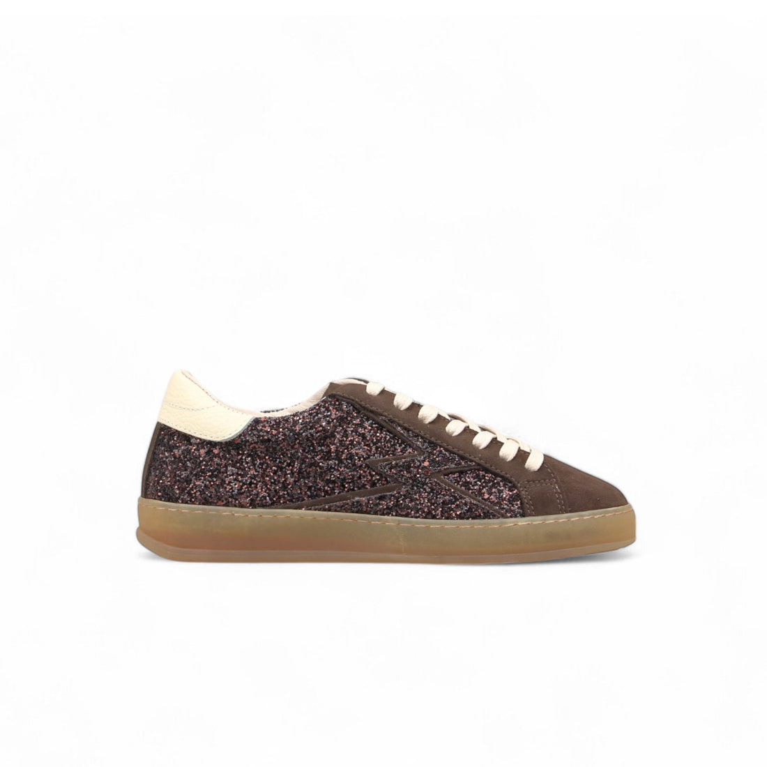 ICONIC GLITTER MOCHA SNEAKER