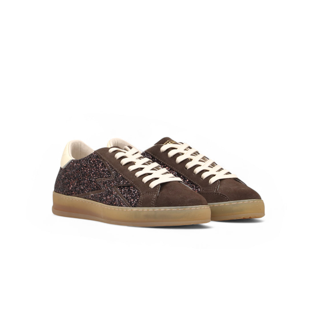 ICONIC GLITTER MOCHA SNEAKER