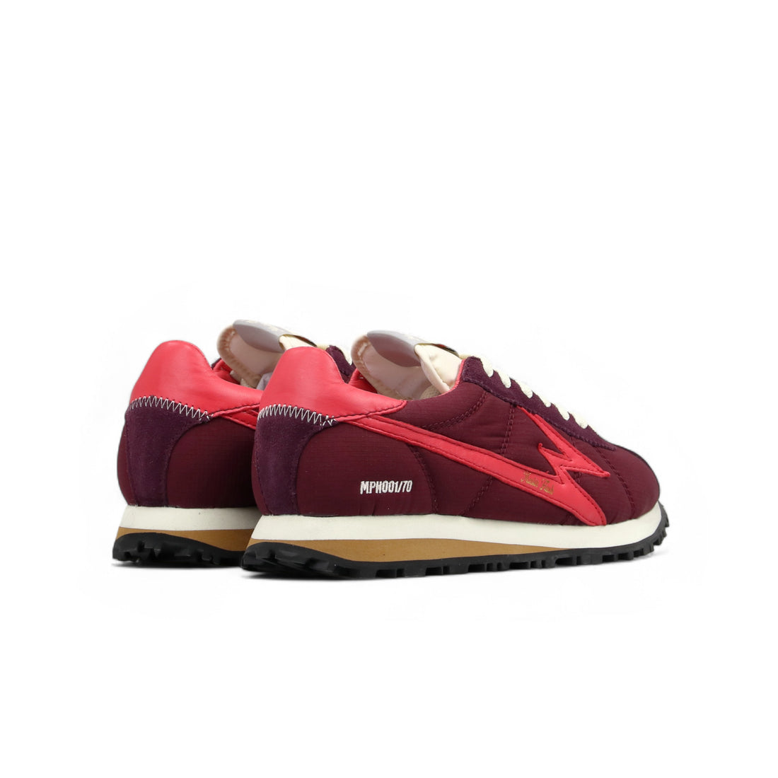 SNEAKER FLASH NYLON BURGUNDY