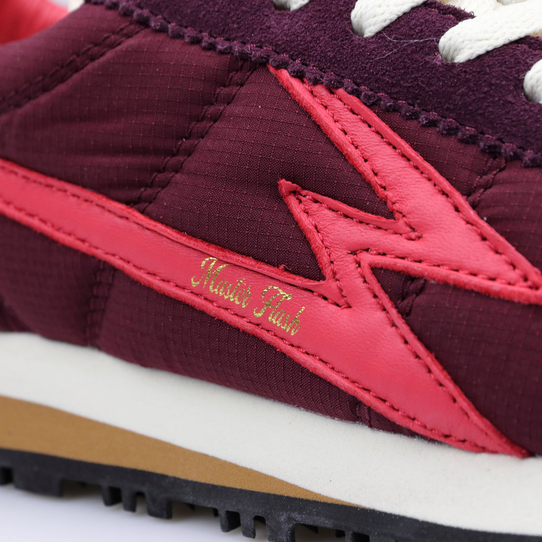 SNEAKER FLASH NYLON BURGUNDY