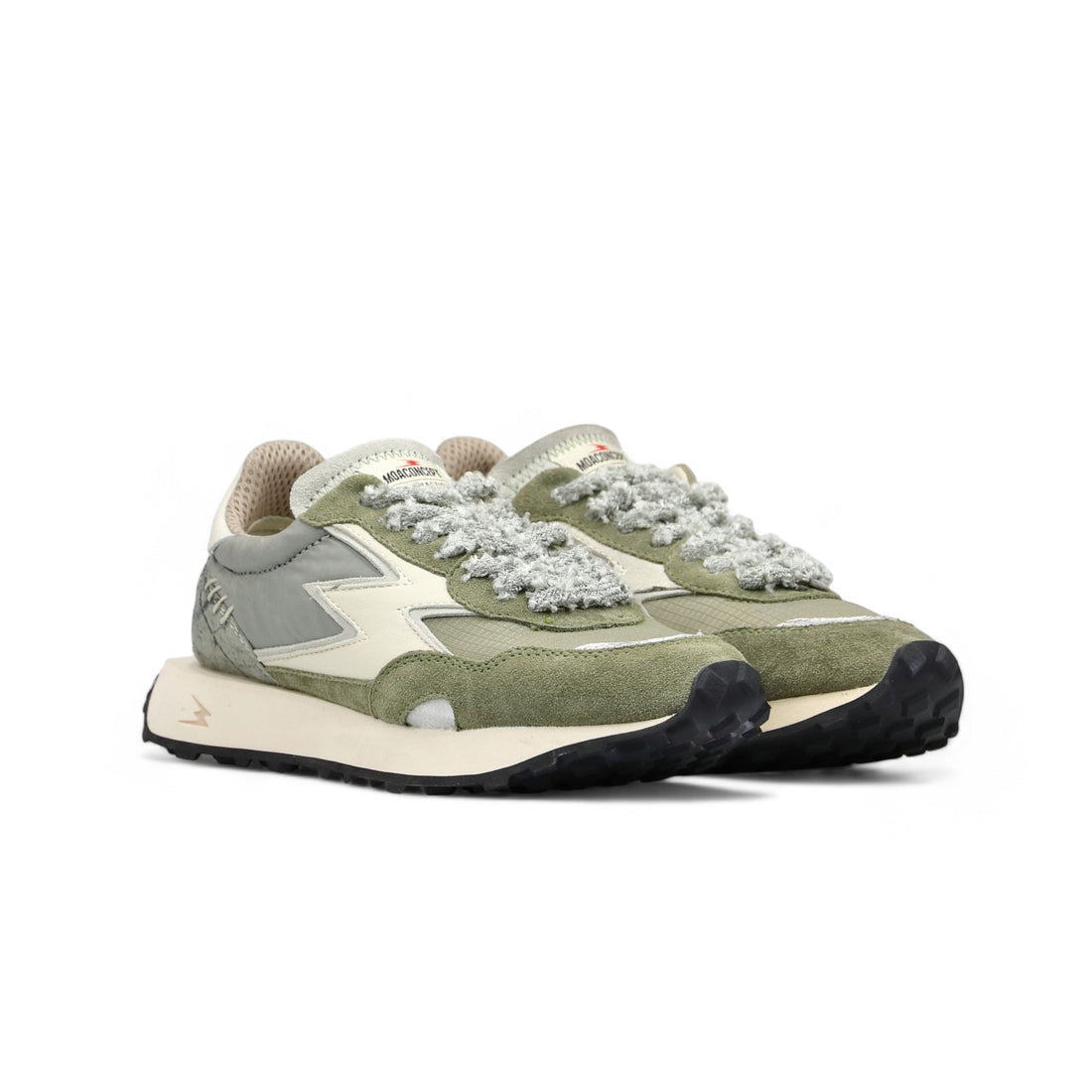 Sneaker Hype Grigio e Verde Militare