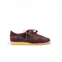 SNEAKER IKIGAI IN PELLE STAMPATA RETTILE BURGUNDY