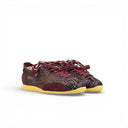 SNEAKER IKIGAI IN PELLE STAMPATA RETTILE BURGUNDY