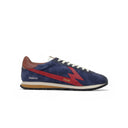Flash Nylon Navy Blue and Red Sneaker