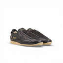 SNEAKER IKIGAI IN PELLE NERA E DETTAGLIO  PELLE IN STAMPA RETTILE