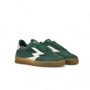 SNEAKER CLUB VERDE SCURO BACK TAB ROSA CHIARO