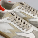 Men's Off White and Orange Club Sneaker