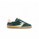 Green Suede and Ponyskin Club Sneakers