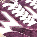 Women's Scratched Mulberry Suede Club Sneaker