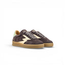 SNEAKER CLUB IN SUEDE LAVAGNA E BACKTAB IN CAVALLINO MATCHA