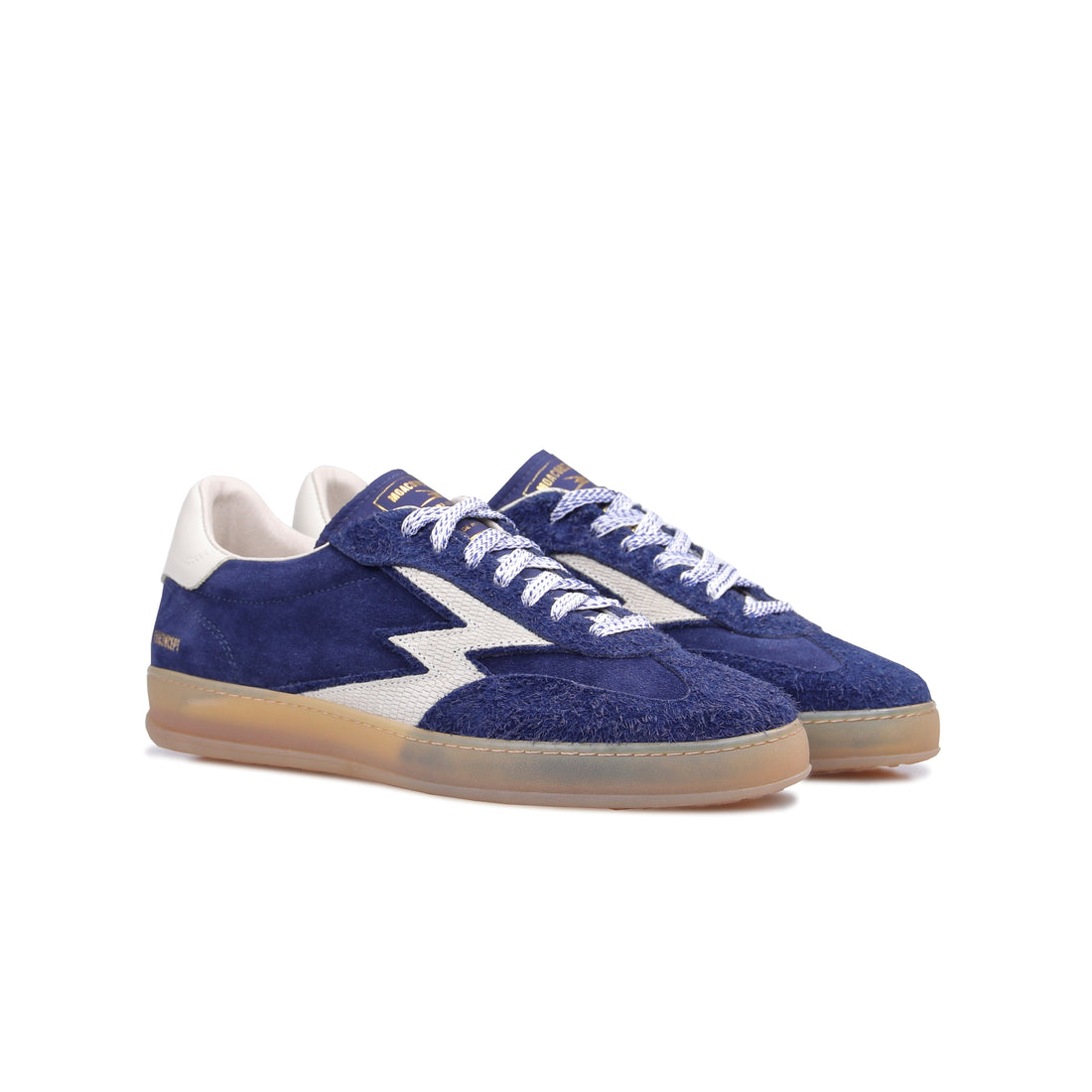 Blue Club sneaker with off-white logo