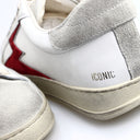 Iconic White Sneaker with Red Logo