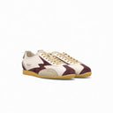 SNEAKER IKIGAI OFF WHITE PELLE TRAFORATA E DETTAGLI SUEDE BORDEAUX