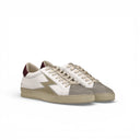 SNEAKER ICONIC BIANCHE CON DETTAGLIO BORDEAUX