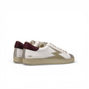 SNEAKER ICONIC BIANCHE CON DETTAGLIO BORDEAUX