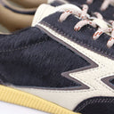 SNEAKER KOBE IN CAVALLINO MORO SCURO DETTAGLI IN PELLE MARRONE E LOGO BU