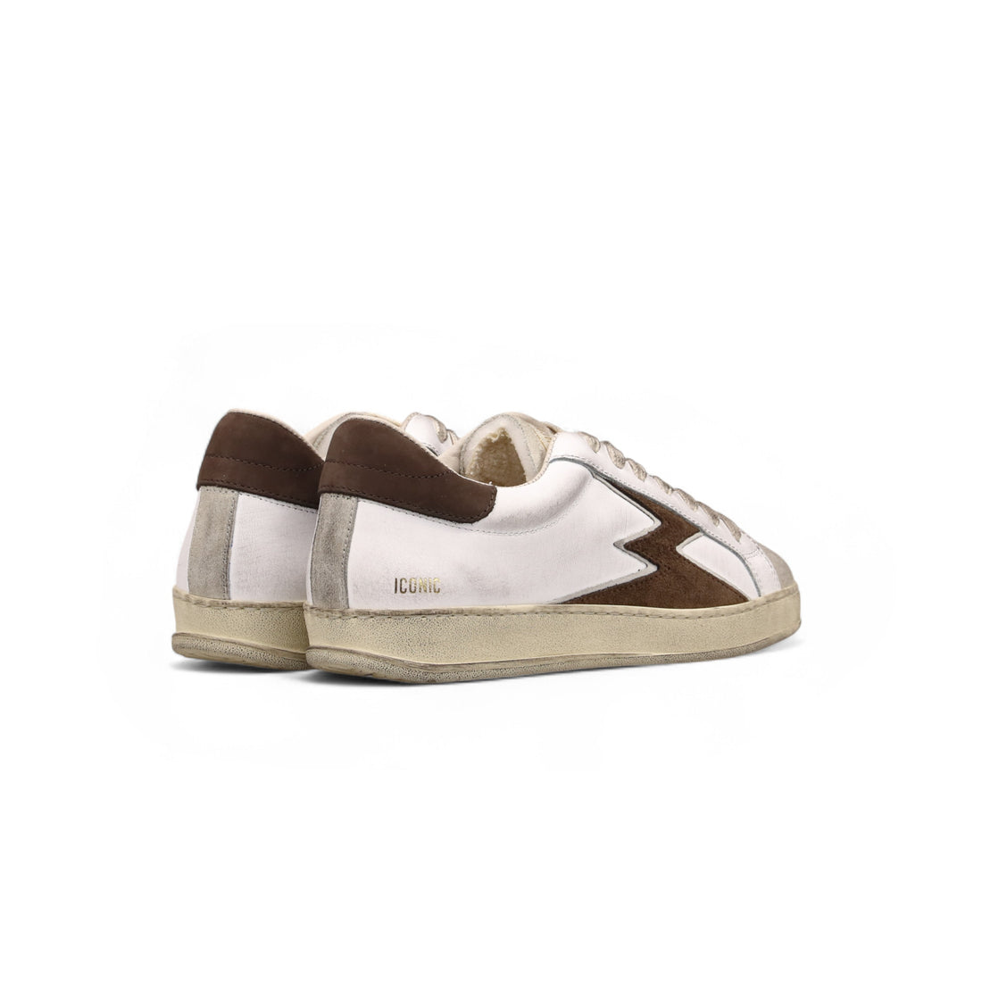 SNEAKER ICONIC LOGO MARRONE donna
