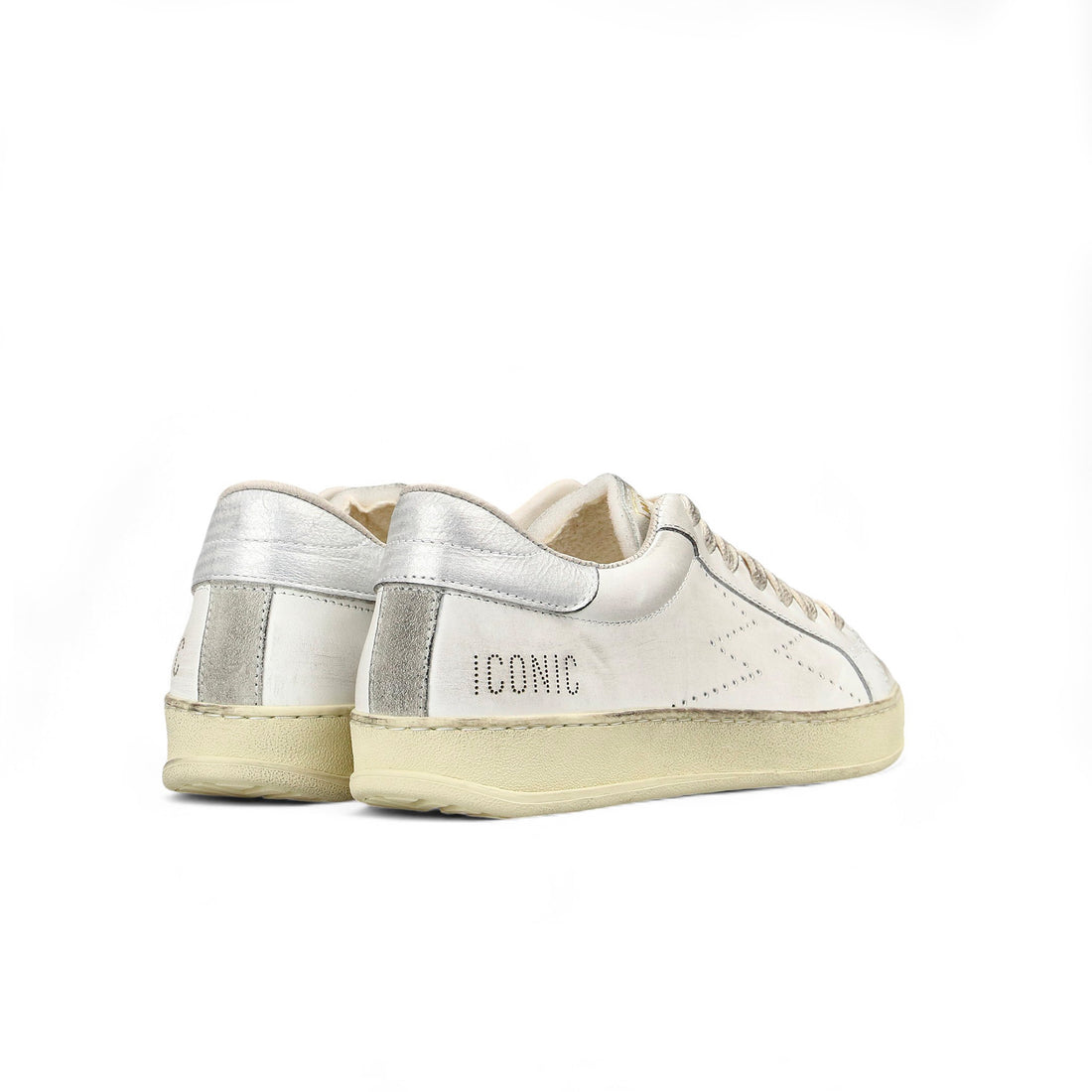 Sneaker Iconic Bianco Logo Perforato uomo
