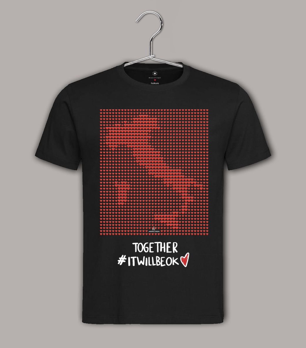 Together #itwillbeok black t-shirt