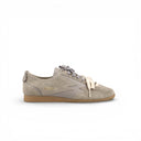 SNEAKER IKIGAI IN SUEDE GRIGIO CENERE E LOGO IN PELLE