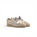 SNEAKER IKIGAI IN SUEDE GRIGIO CENERE E LOGO IN PELLE