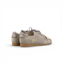 SNEAKER IKIGAI IN SUEDE GRIGIO CENERE E LOGO IN PELLE