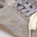 SNEAKER IKIGAI IN SUEDE GRIGIO CENERE E LOGO IN PELLE