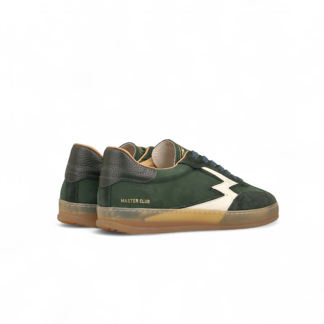 SNEAKER CLUB NABUK VERDE SCURO uomo