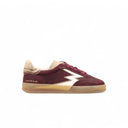Women's SNEAKER CLUB SUEDE BORDEAUX AND PONYSKIN