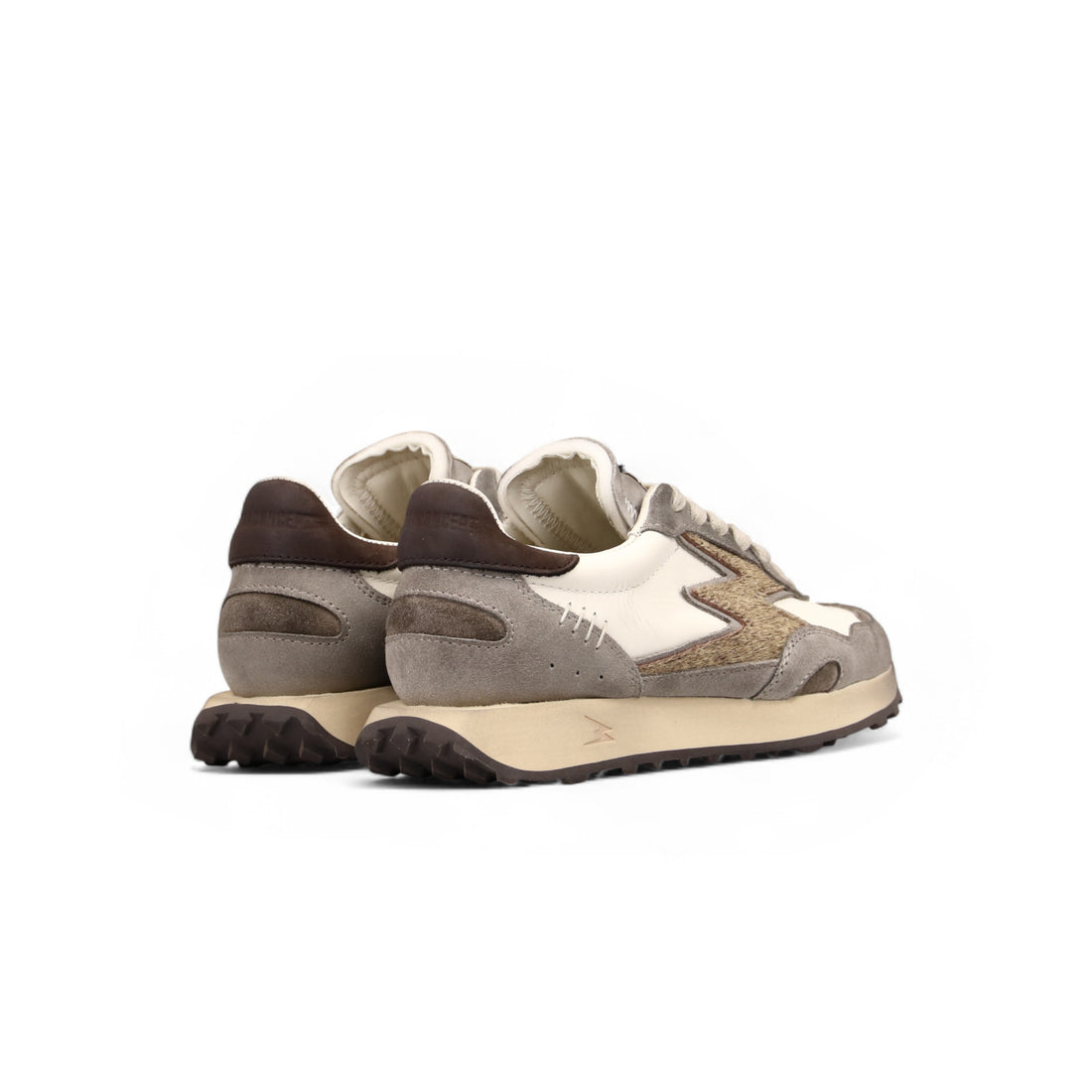 SNEAKER HYPE BIANCO CON DETTAGLI CAVALLINO BICOLOR