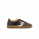 Sneaker Club marrone dettagli nabuk donna