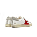 Sneaker Iconic Bianco Logo Rosso uomo