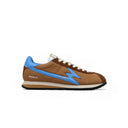 Flash Nylon Sneaker in Hazelnut and Electric Blue