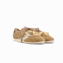 Ikigai Cognac Crackle Sneaker with Crackle Detail