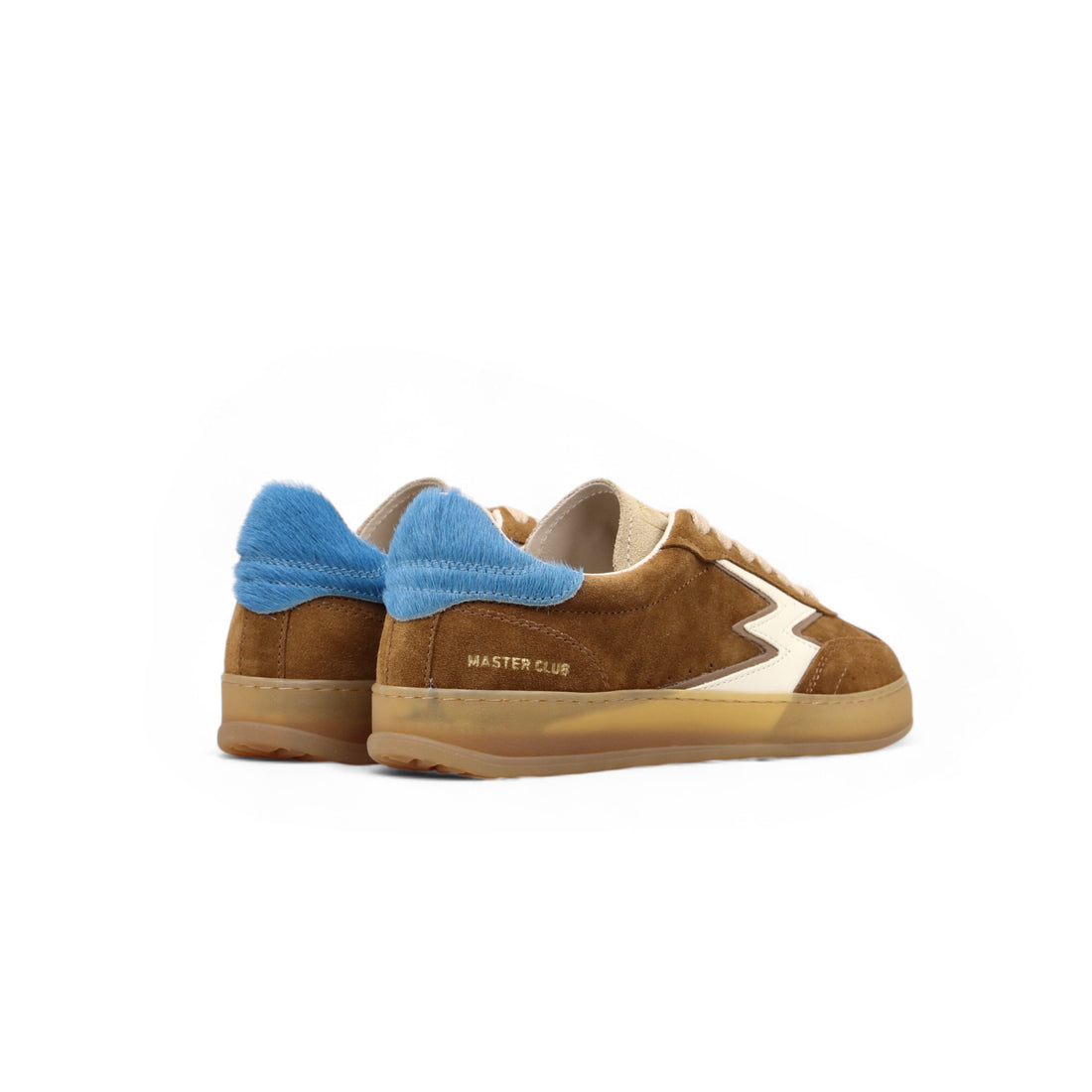 SNEAKER CLUB SUEDE TABACCO E CAVALLINO donna